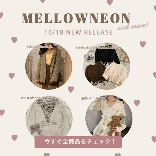 mellowneon 10/18 New release items