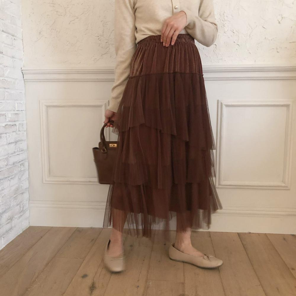カンカンベロアスカート(スカート) | mellowneonのファッション通販 