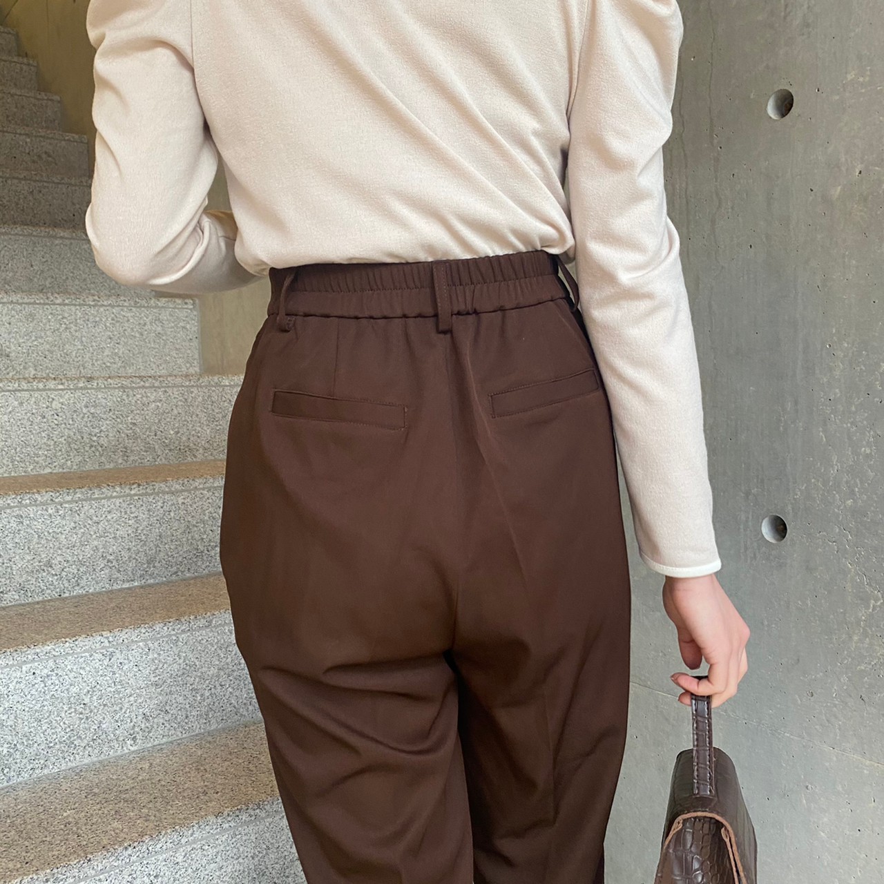 mellow's リボンスラックスパンツ(パンツ) | mellowneonのファッション