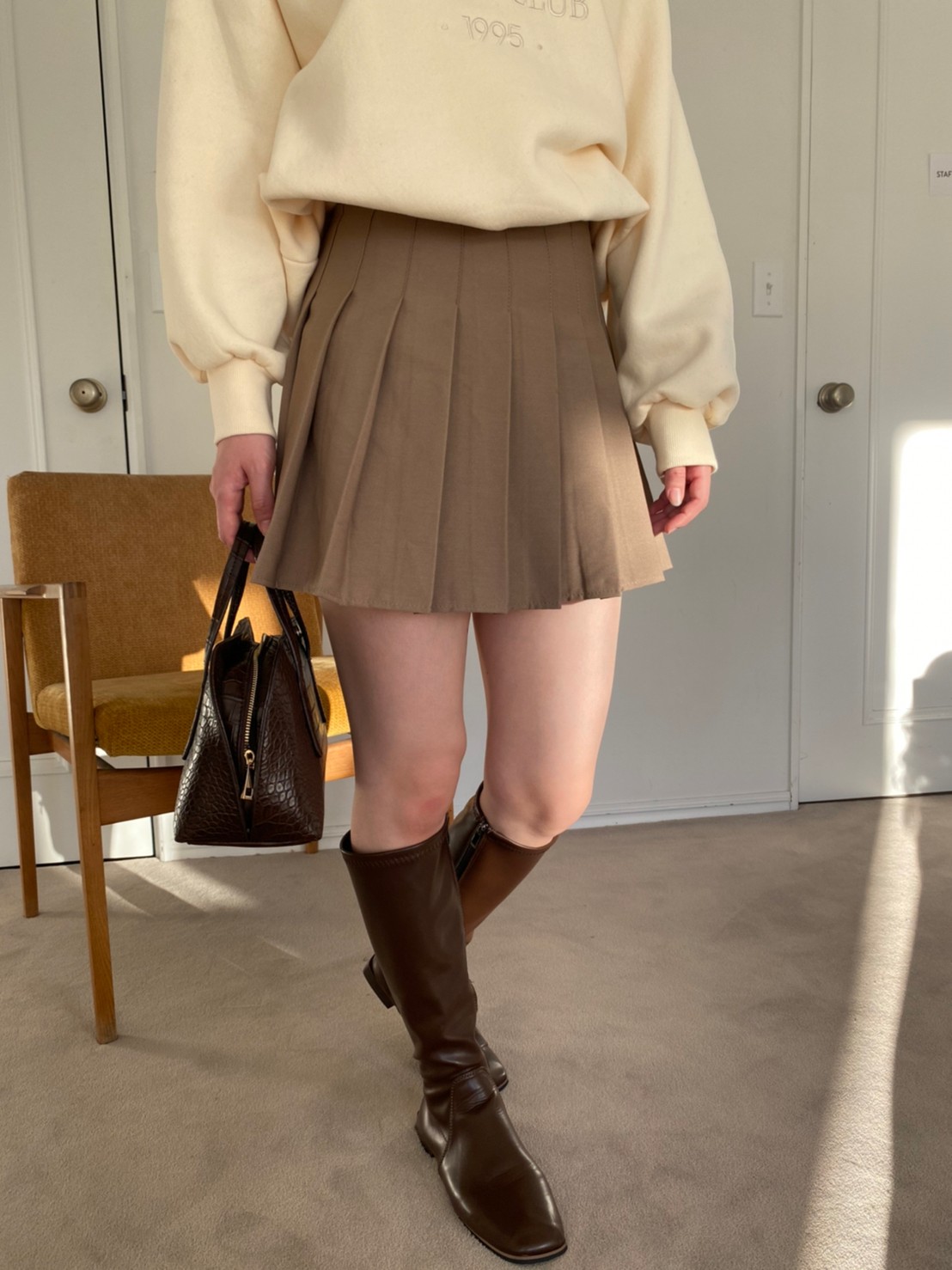 シンプルプリーツキュロット(スカート) | patra outletのファッション