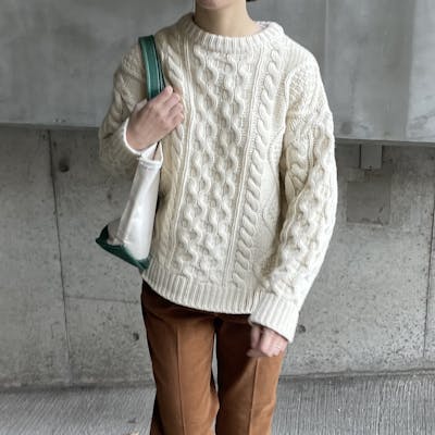 vintage like cable knit