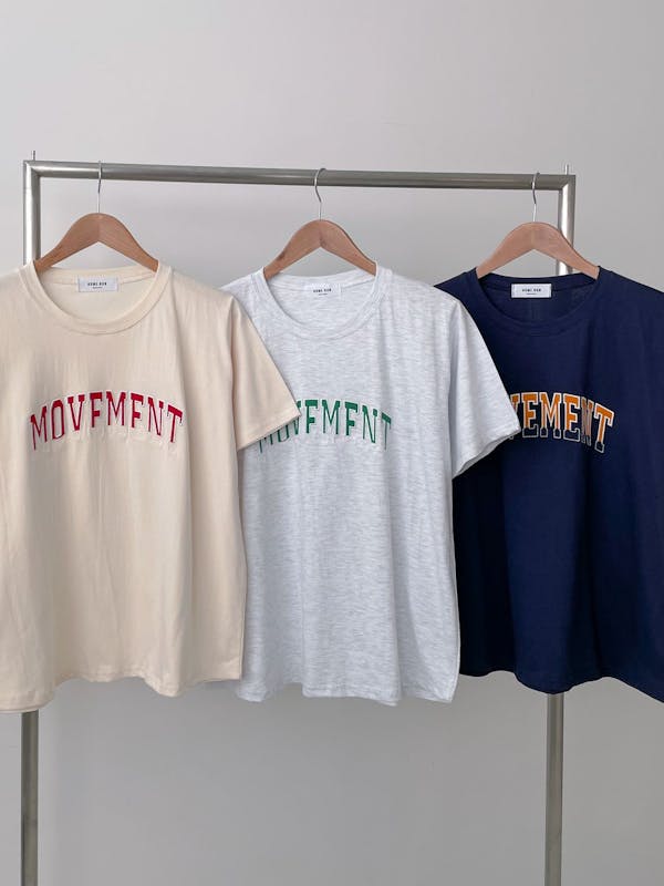 【MOVEMENT TEE】カジュアルロゴTシャツの画像2枚目